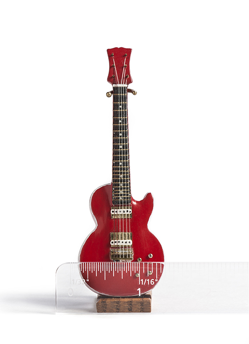 Red Guitar ruler sm